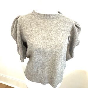 Frame Denim Gray Crew Neck Sweater- size MEDIUM great condition. Runs large-ish